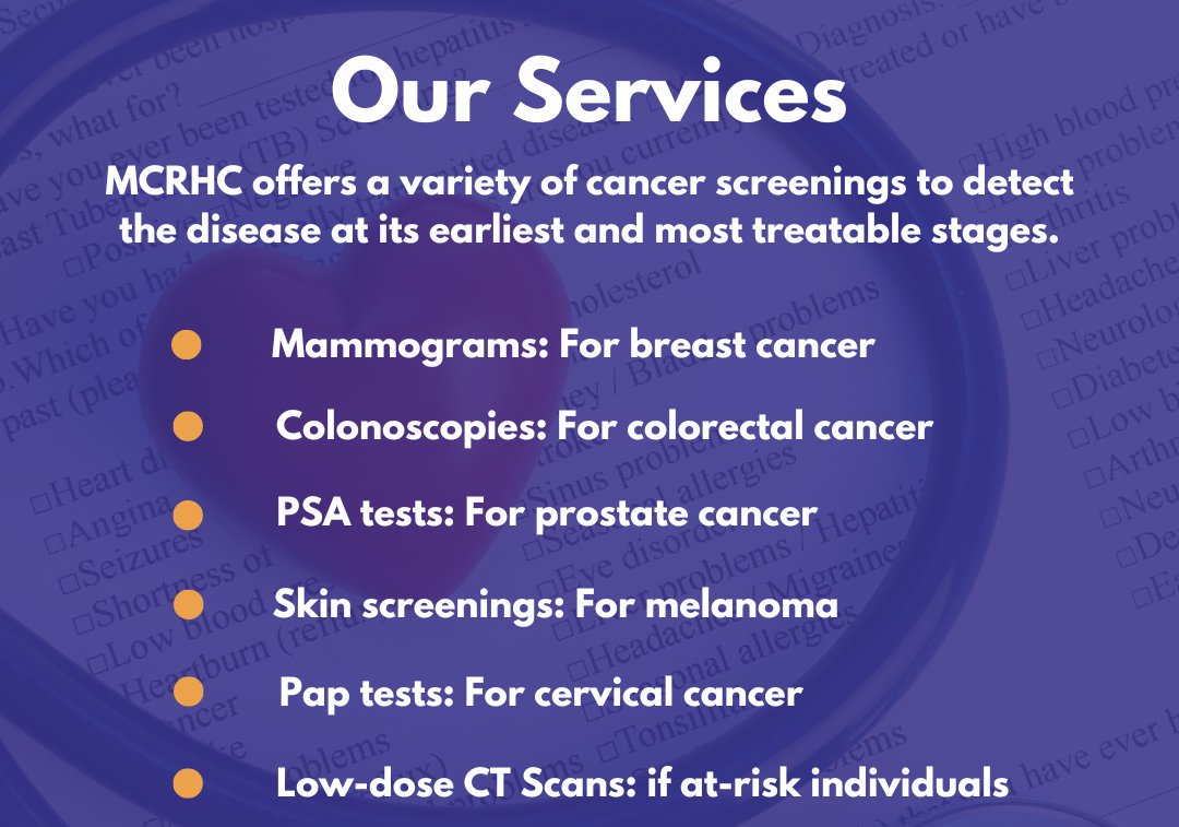 Cancer Screenings Available at Mitchell County Regional Health Center in Osage Iowa
